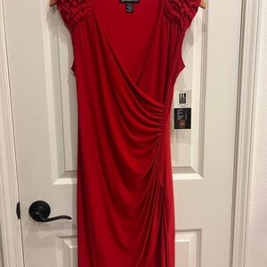 Frank Lyman Design Red Asymmetrical Dress Size 4 New w/tags